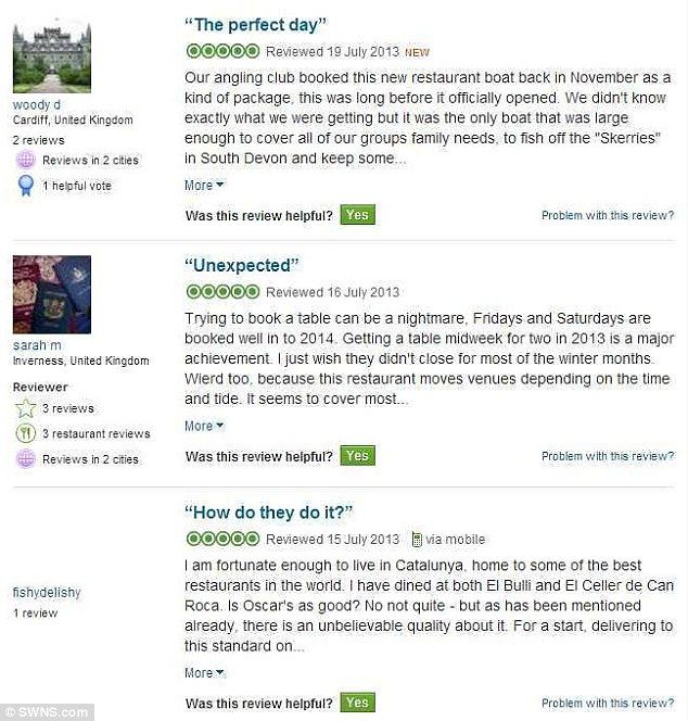example of a good restaurant review